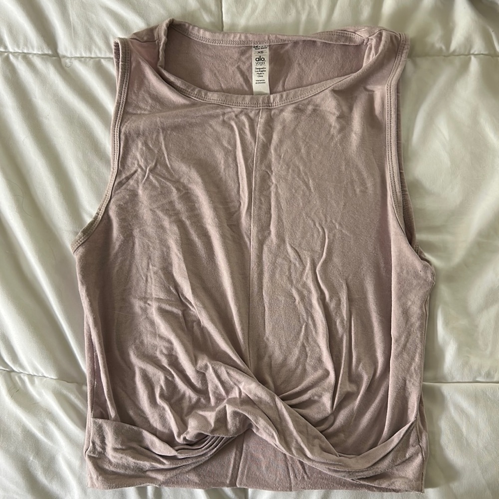 All twist front crop top